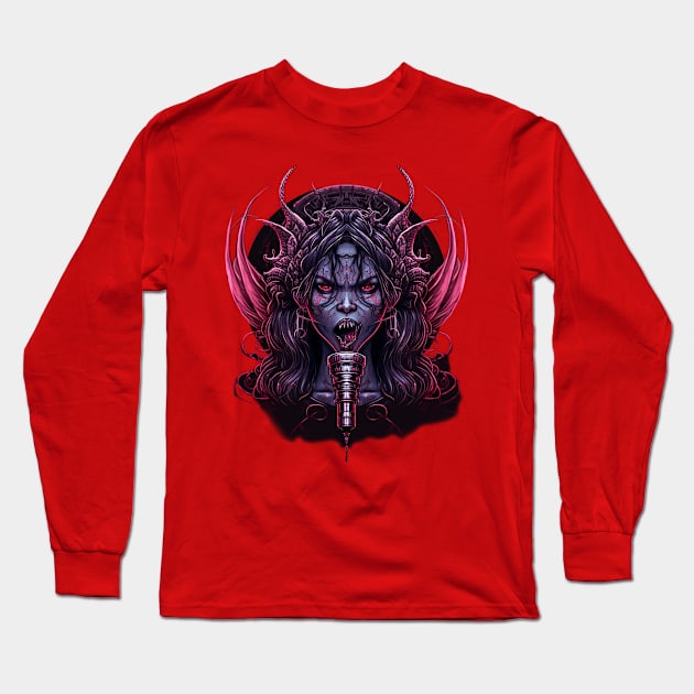 Standup in Hell Logo Long Sleeve T-Shirt by Noosed Octopus